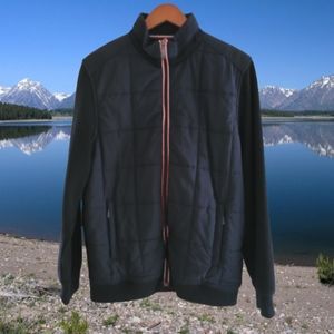 Luchiano Visconti Zip Bomber Long Sleeve Lightweight Puffer Fleece Jacket Large